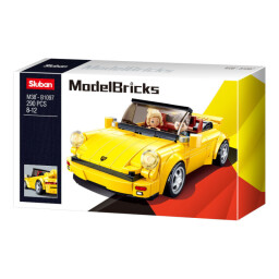 Sluban ModelBricks Německý žlutý sportovní vůz